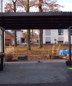 carport aus aluminium front anthrazit