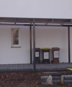 carport aus aluminium seite anthrazit