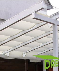 Terrassendach Beschattung weiß