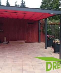 Terrassendach Beschattung rot